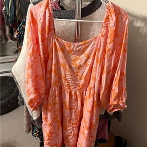 Sanctuary Coral and Tangerine Dress